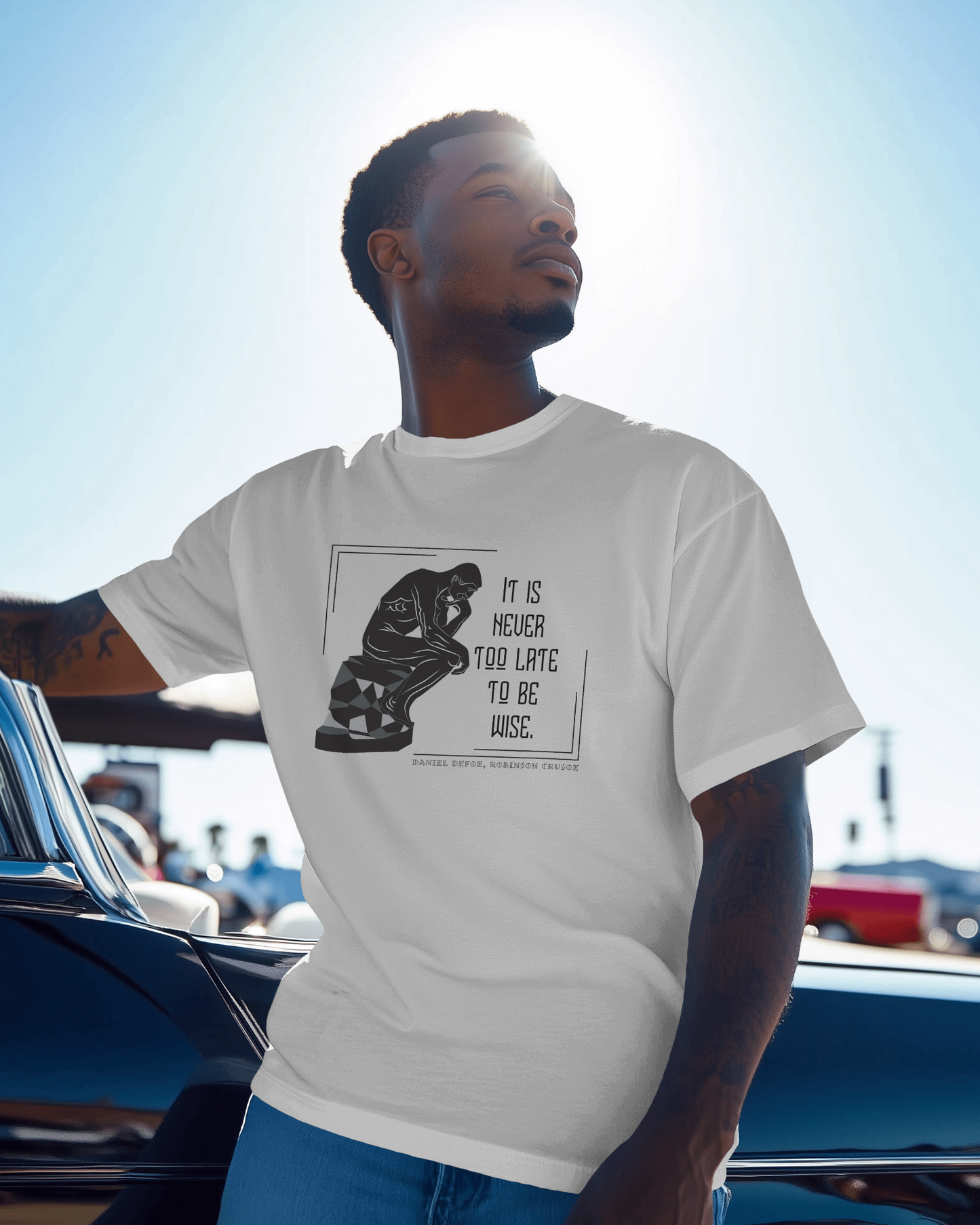 Oversized T-Shirt | Never Too Late To Be Wise