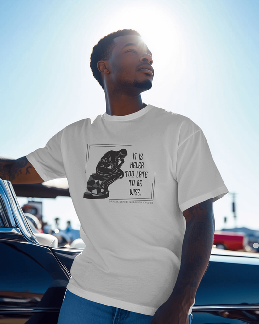 Oversized T-Shirt | Never Too Late To Be Wise