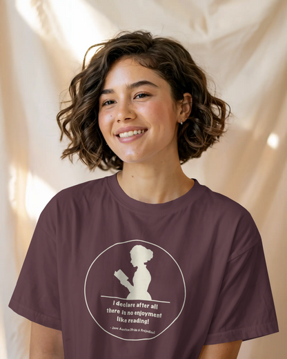 Oversized T-Shirt | No Enjoyment Like Reading